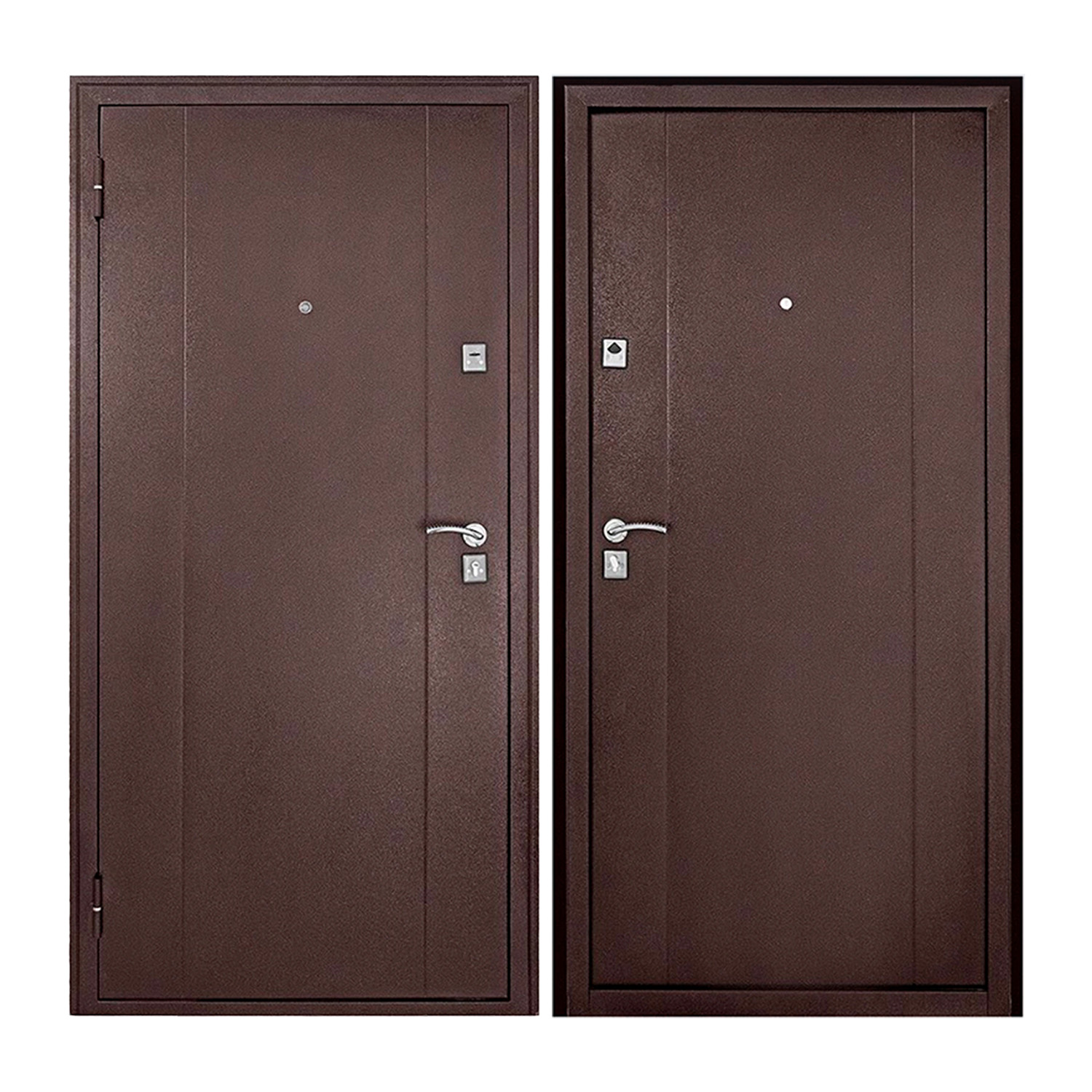 Дверь входная 2050х860х70 мм Форпост, левая, медный антик