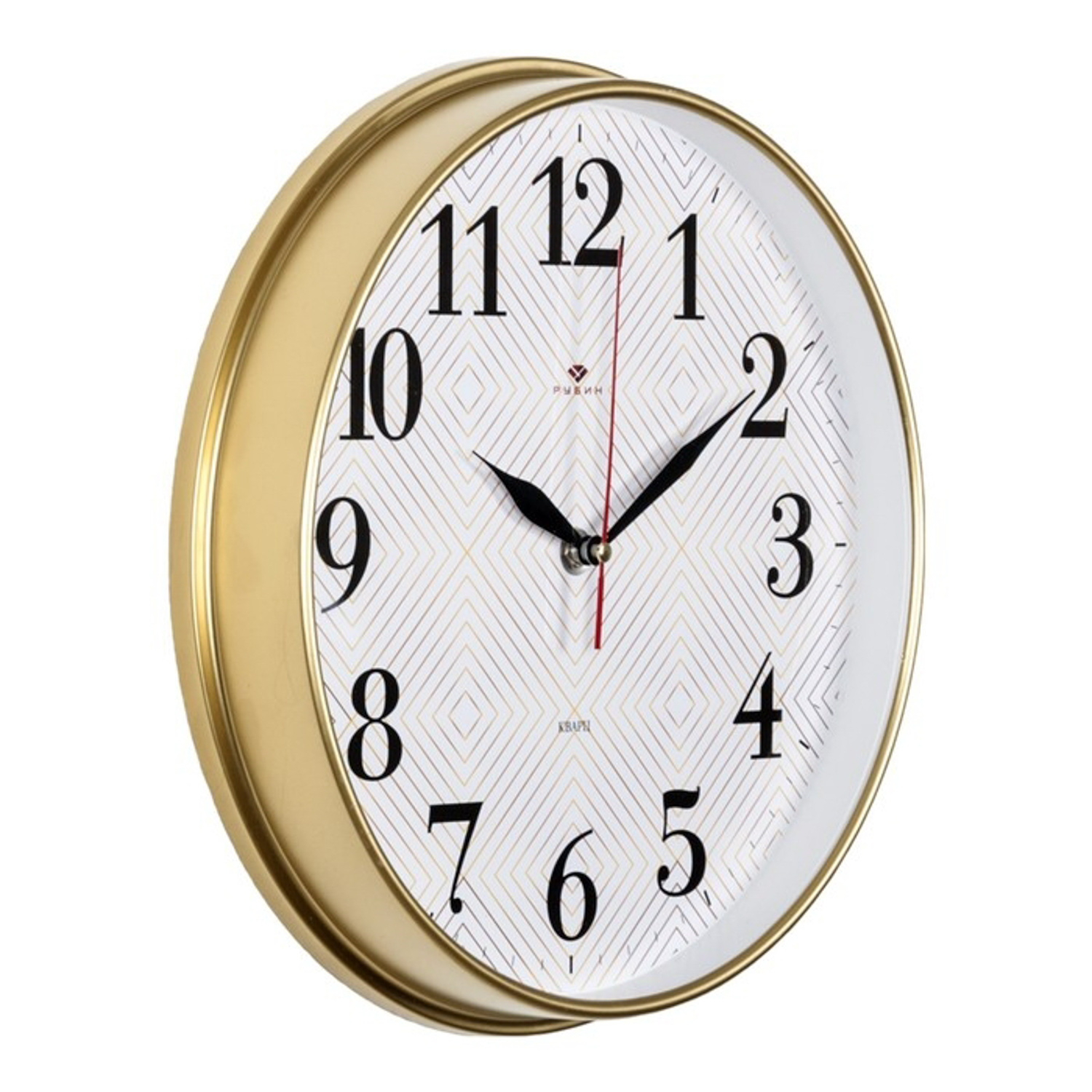 Часы настенные, интерьерные "Ромбы", бесшумные, d-29 см 9902026