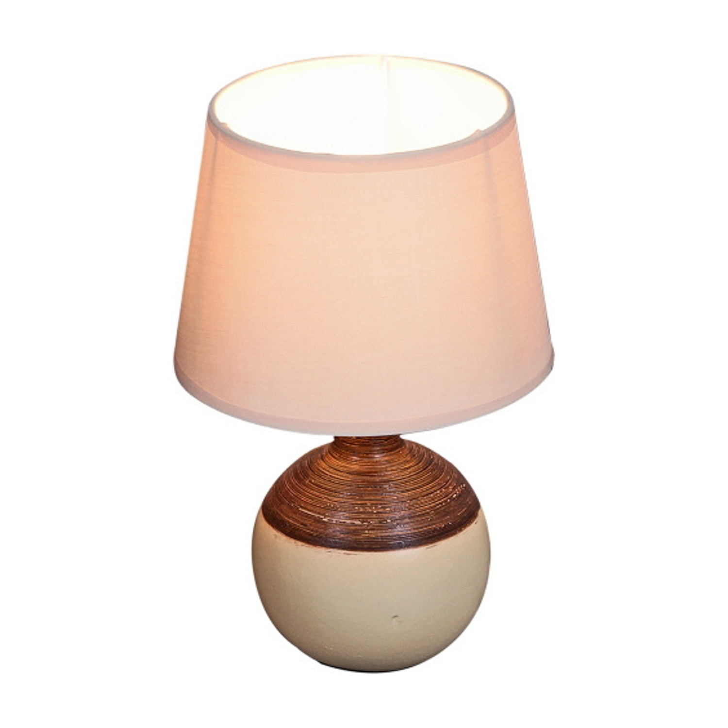 Лампа настольная 01933-0.7-01 CR BK Е14 40Вт (керамика+абажур) *1