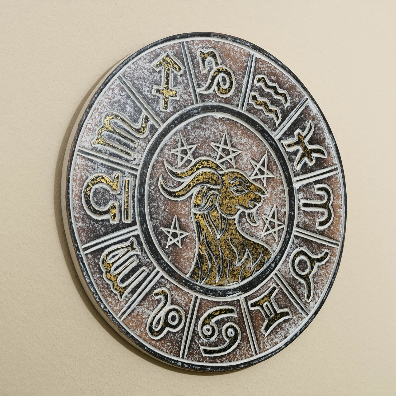 Панно резное «Козерог», 30×30×2 см