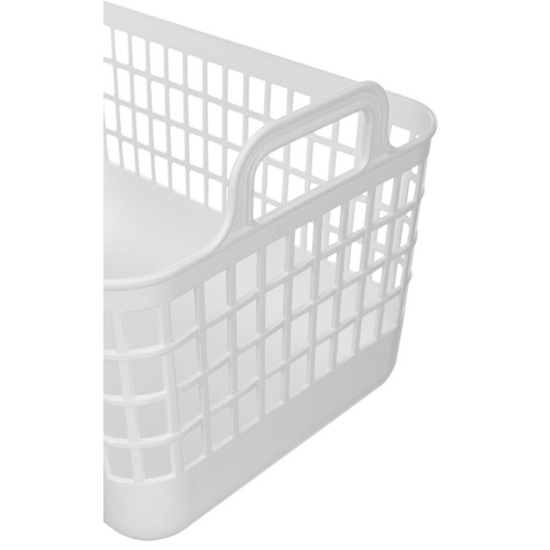 Корзина для хранения пластм. "Kobo" 320х224х255мм 15л  Белый арт 435296016 ("Бытпласт") *1/16