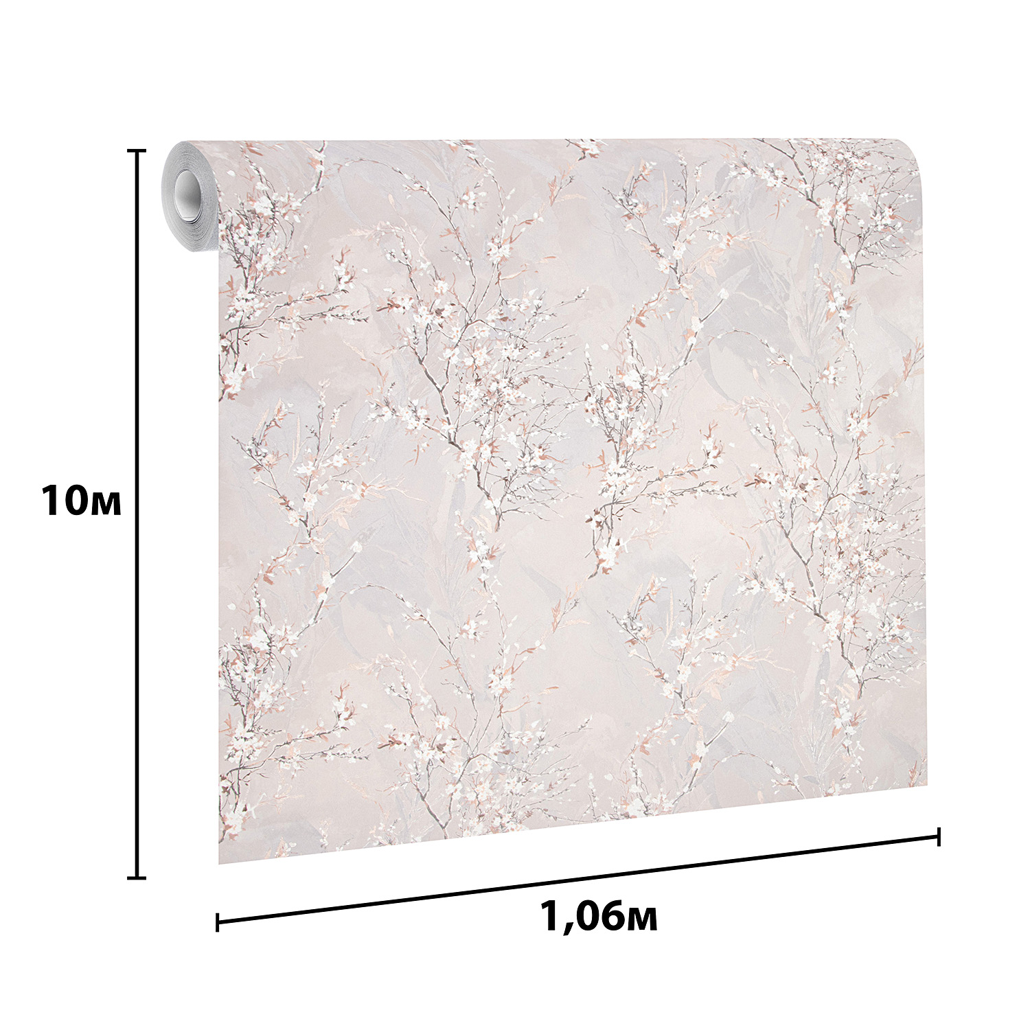 Обои флиз Victoria Stenova Isabel (серо-розов) 287505 1.06*10м *6