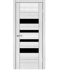 Дверное полотно остекленное 2000х600х40 мм BROZEX-WOOD Estetica 204, санторини белый