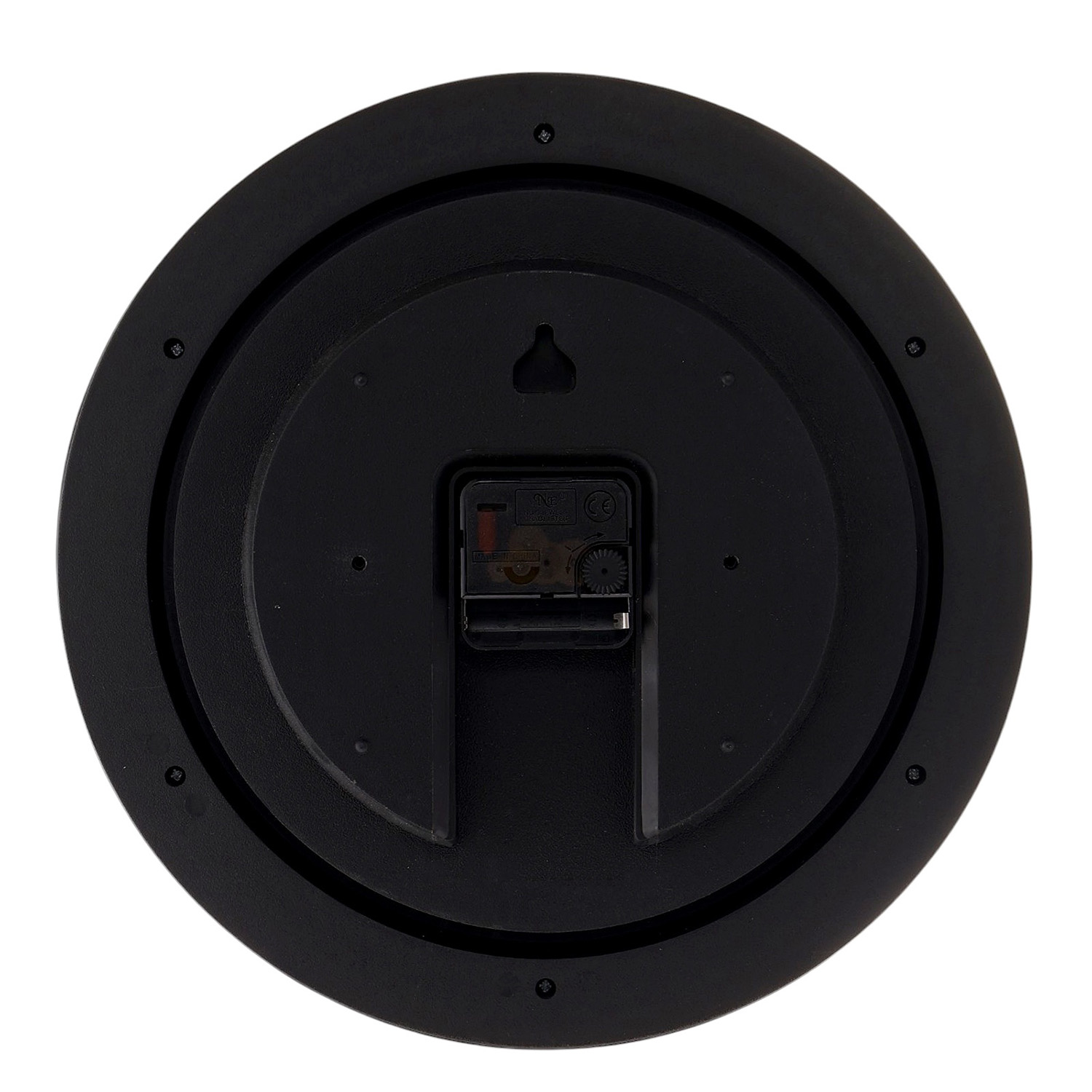 Часы настенные интерьерные, плавный ход, d-32 см, внутренний d-23.7 см, черный 10766246