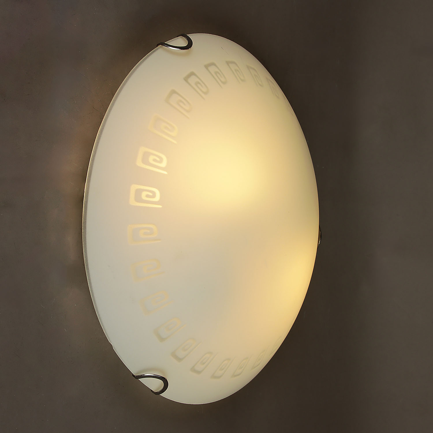 Светильник настенно-потолочный  стекло FX3017/12''   Е27 60Вт   (h=90, диам 300 ) 8кв.м.      VERNER