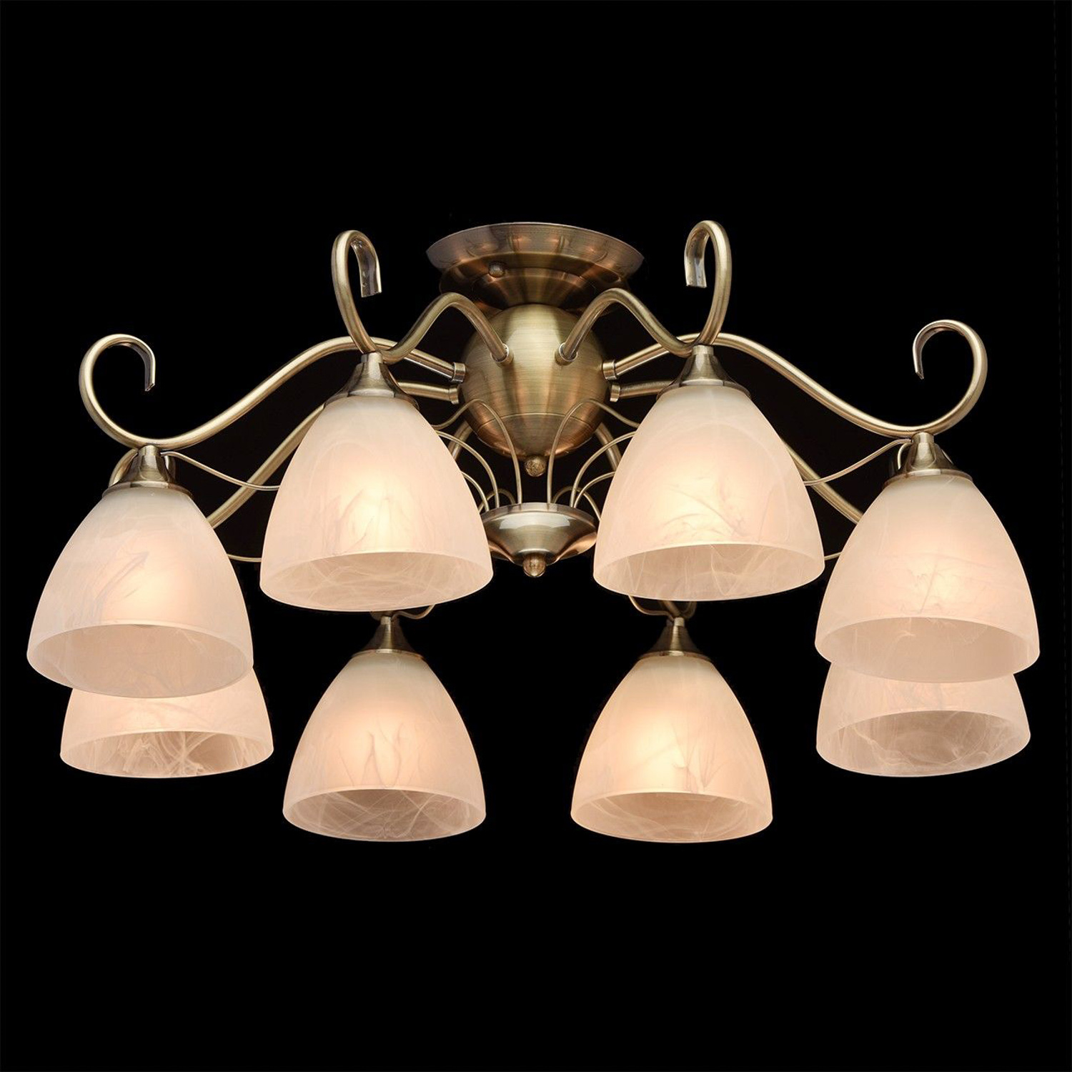 Люстра De City Блеск, Е27, 8 ламп, 60 Вт, цвет бронза