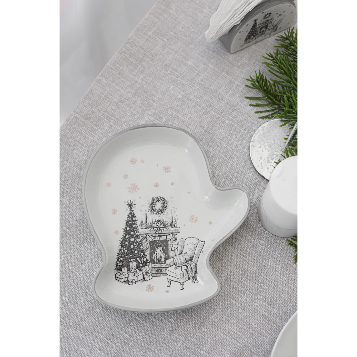 Блюдо сервировочное "Хюгге" 20х18х3 см 6249505