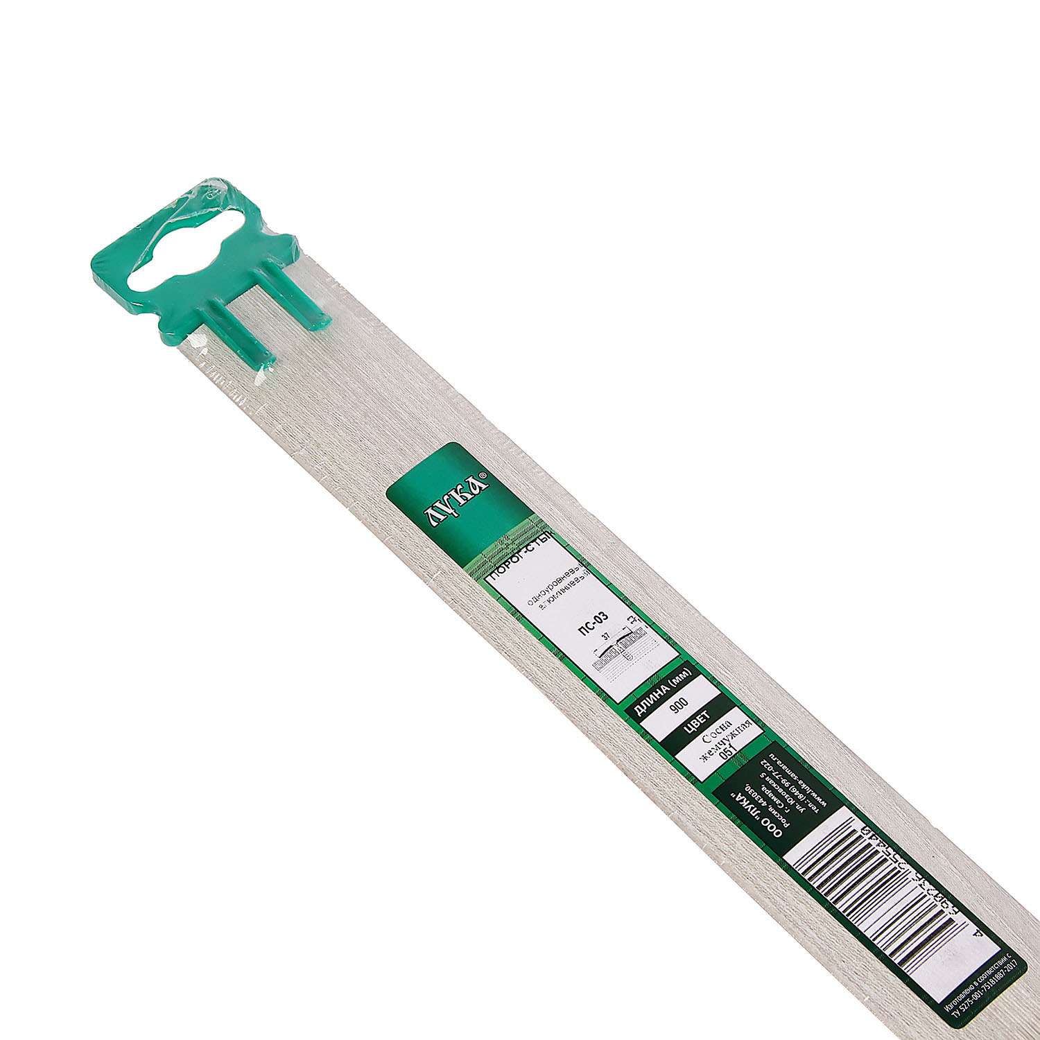 Порог-стык одноуровневый 37х900 мм Лука ПС 03, сосна жемчужная