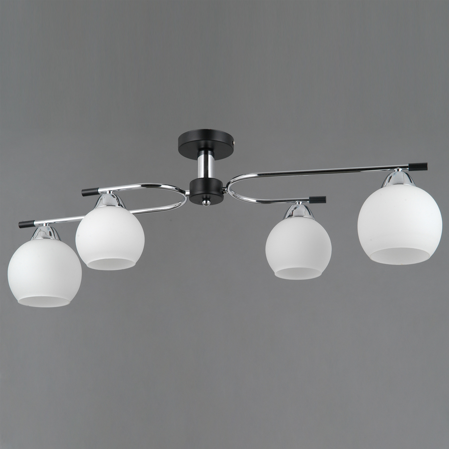 Светильник потолочный IL0638-4CSQ-24 CR BK LIBRA 4*40W E14 S=24м2  *1