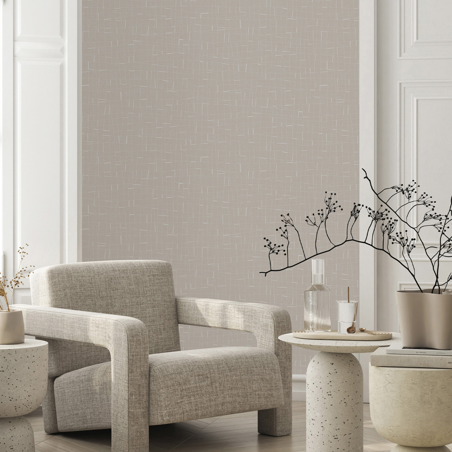 Обои  флиз Victoria Stenova  Module (беж.) 585718 1.06*10м *6