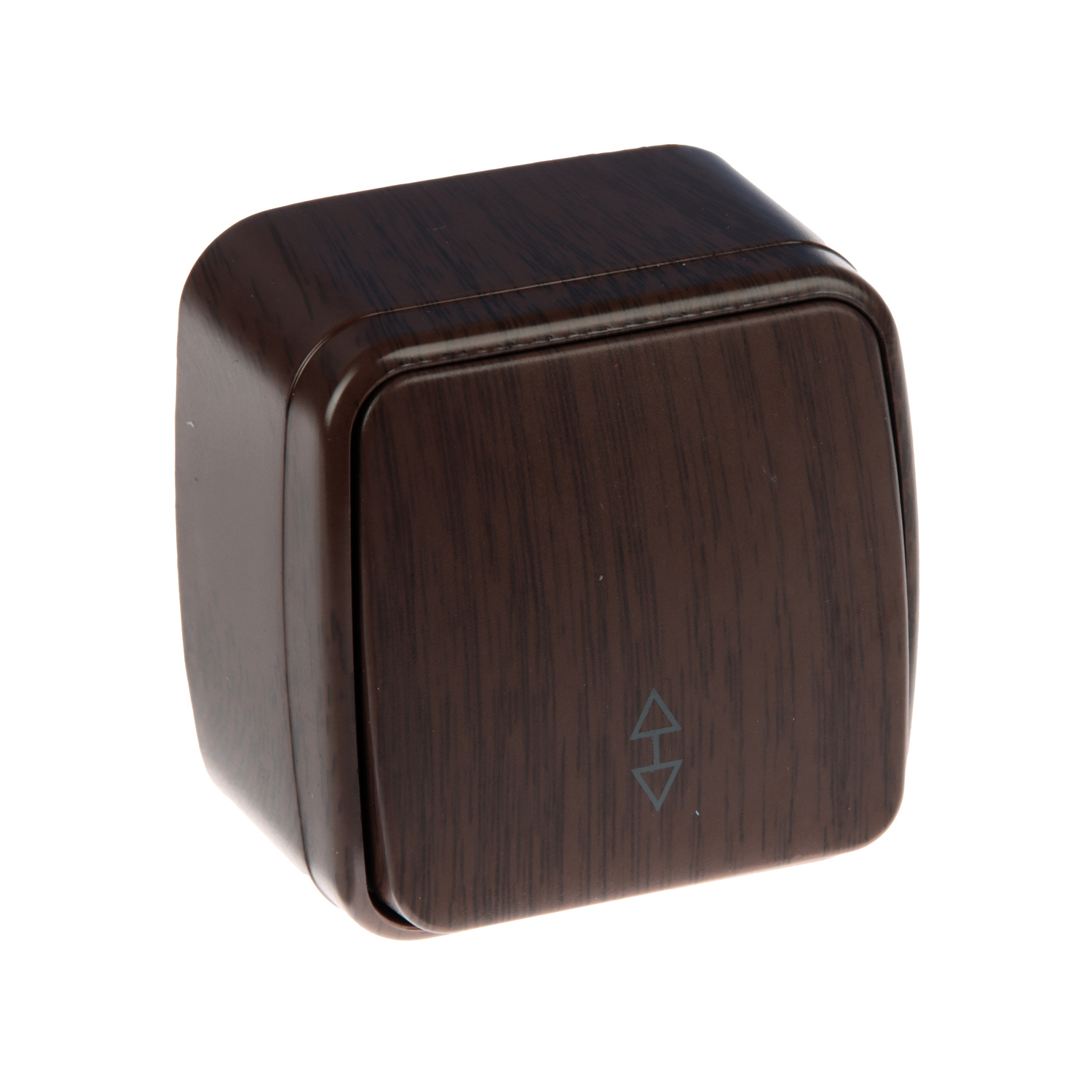 Выключатель Дача ОП 1кл. венге на 2 направления 10А Народная SQ1824-0043 Выключатель Дача ОП 1кл. венге на 2 направления 10А Народная SQ1824-0043