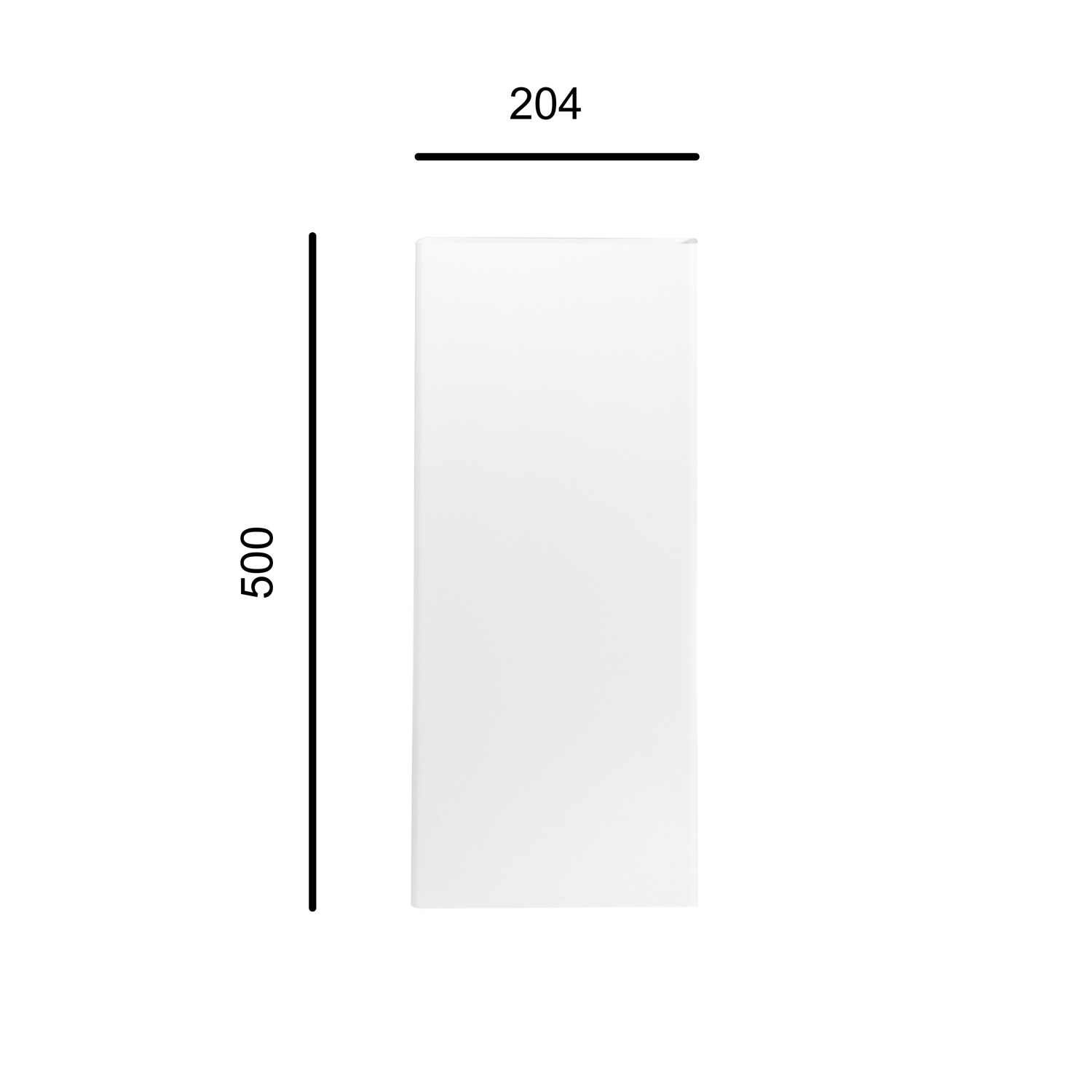 Воздуховод плоский 60х204мм 0,5м 620ВПУ *1