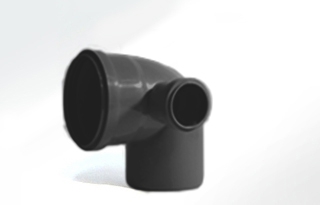 Отвод Ø 110 мм 90° с правым выходом Ø 50 мм *1/14