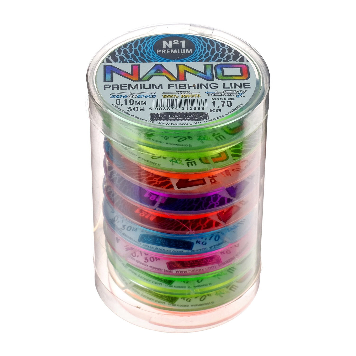 Леска "BALSAX" Nano Mix 0.10 30м 4743694