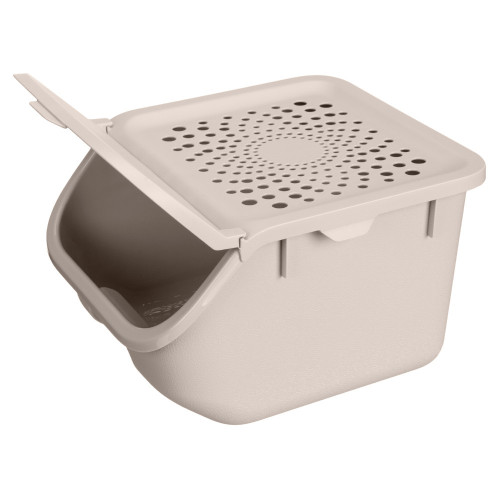 Контейнер д/овощей пластм. 7,8л 275Х240Х175мм Св.-Бежевый арт.434293034  ("Бытпласт")  *1/6 Контейнер д/овощей пластм. 7,8л 275Х240Х175мм Св.-Бежевый арт.434293034  ("Бытпласт")  *1/6