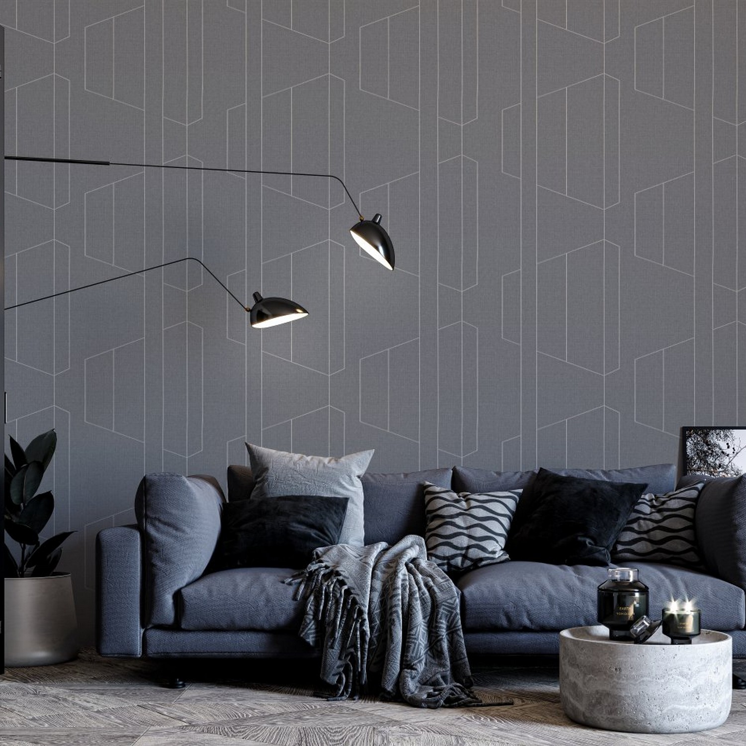 Обои флиз "Палитра" TREND Lines TC72376-41 TrendColor 1,06*10м *6