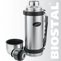 Термос нерж."Биосталь" 1,5л Узк.горло, с ручкой NY-1500-2 *1/12