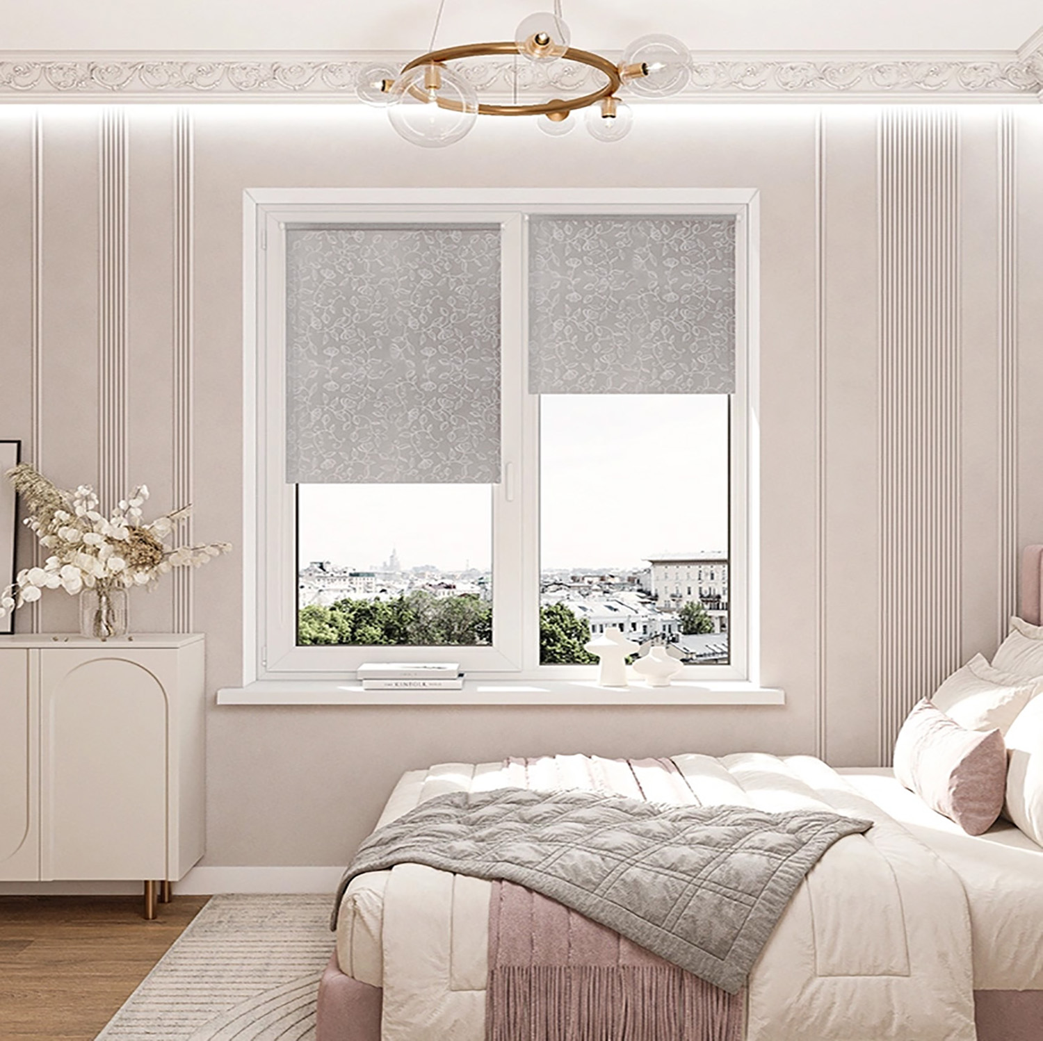 Штора рулонная Леона светло-серый 47*175 Легранд *1/6