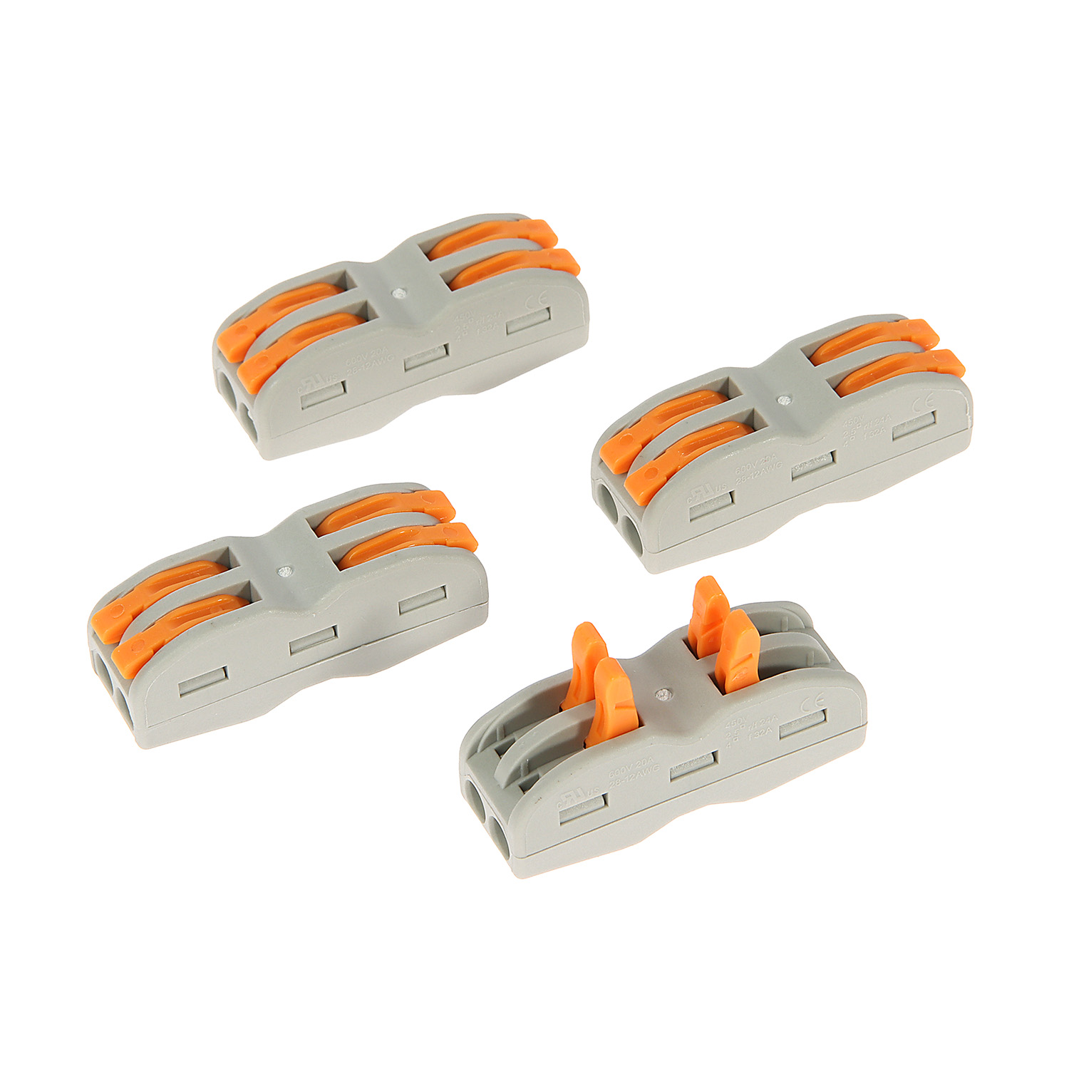 Клемма соединительная 2 конт. проходная СК-412-2 2,5мм2 (4шт) TDM SQ0527-0051  *1/20