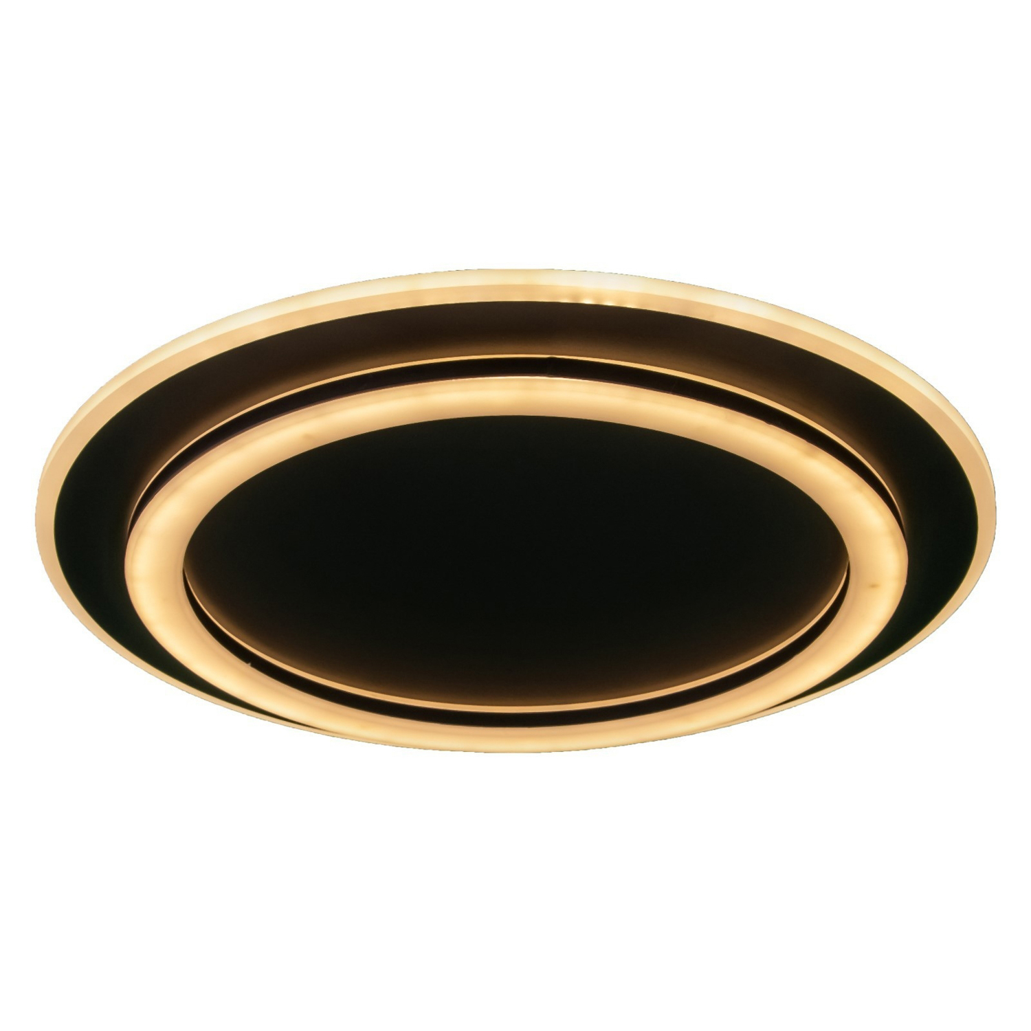 Люстра с ПДУ "Ринго" 2хLED 112Вт 3000-6000К черный 50х50х5 см BayerLux 7562831 S=22м2 *1