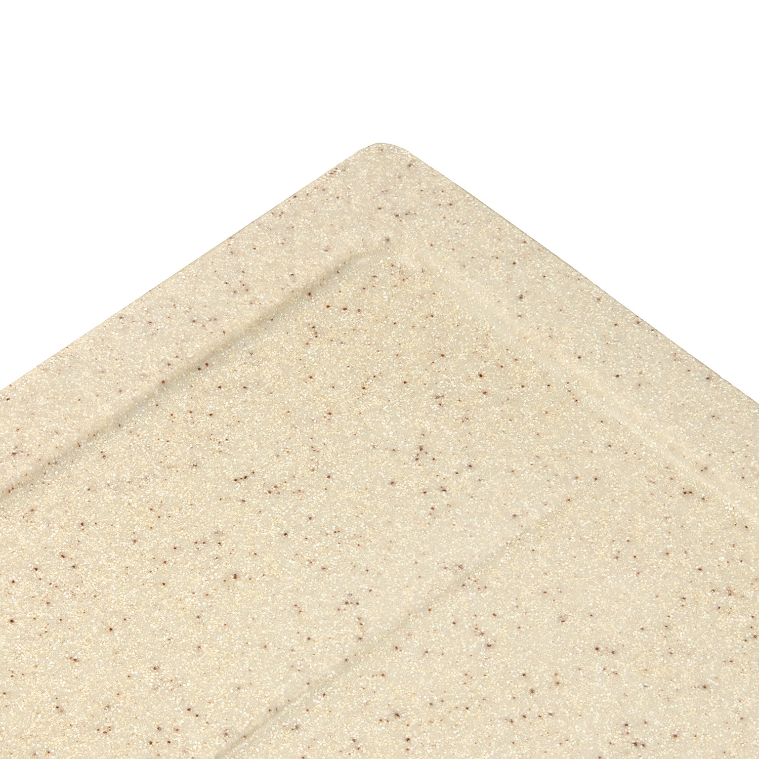 Мойка из искусственного камня прямоугольная бежевая матовая AGATA 150Q2 (575х470х215) *1