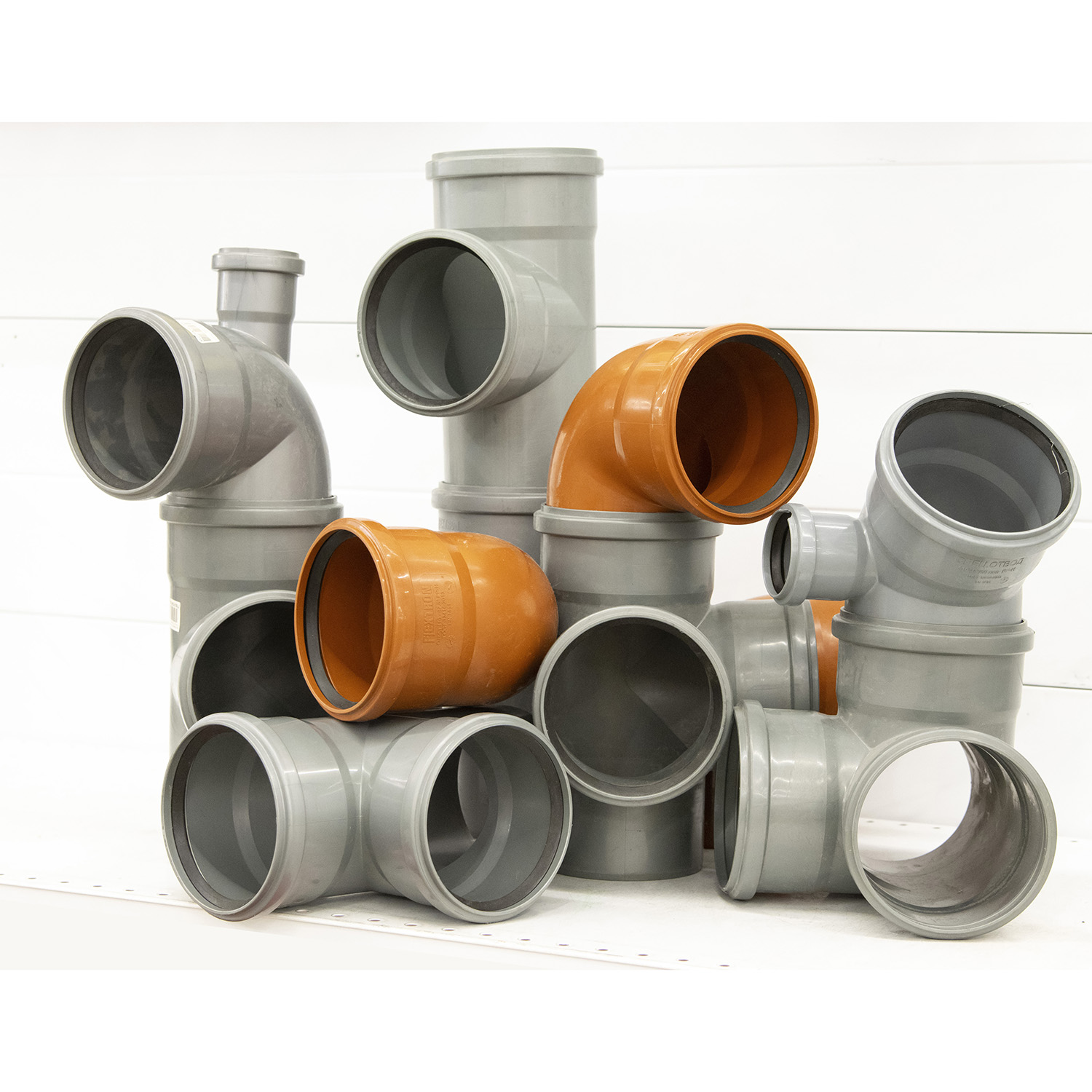 Отвод Ø 110 мм 45° с левым выходом Ø 50 мм *1/15