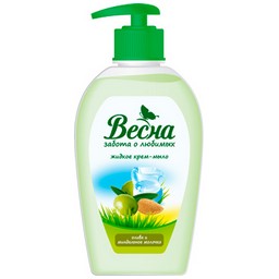 Мыло жидкое 280мл. с дозатором ВЕСНА Олива и миндальное молочко (арт.5097) *15 Мыло жидкое 280мл. с дозатором ВЕСНА Олива и миндальное молочко (арт.5097) *15