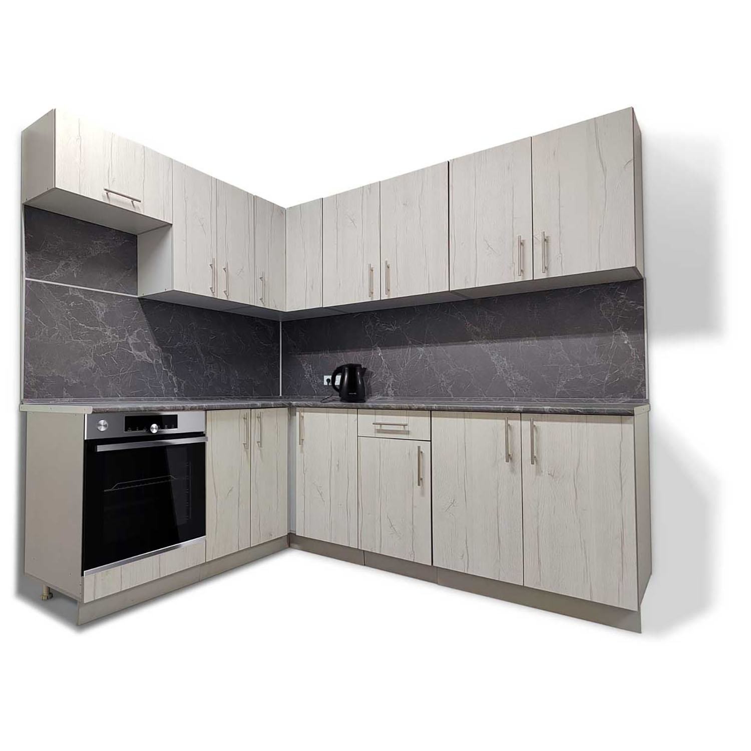 Шкаф напольный 300х850х600 мм BROZEX-WOOD Camellia, с дверцей, серый / юта