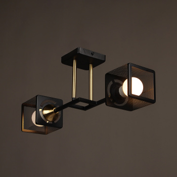 Люстра N6400/2 BK+COP 2*40W E27 220V (l-465; w-155; h-195) VERNER LIGHTING *1 Люстра N6400/2 BK+COP 2*40W E27 220V (l-465; w-155; h-195) VERNER LIGHTING *1