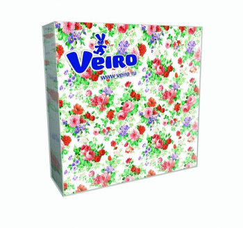 Салфетки бумажные  20шт 33*33см Veiro Цветы винтаж 3сл Арт.7Н20К *14 *