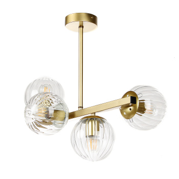 Люстра NQ36427/4 GD 4*40W E27 220V (l-460; w-245; h-410)  VERNER LIGHTING *1