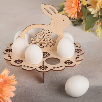 Подставка для пасхальных яиц Зайчик, 20х20х16 см   4777881