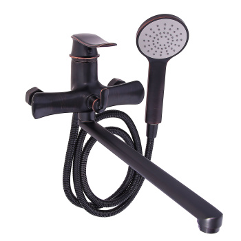 Смеситель для ванны "Potato" P22139HG длинный излив (черная бронза) *1/10