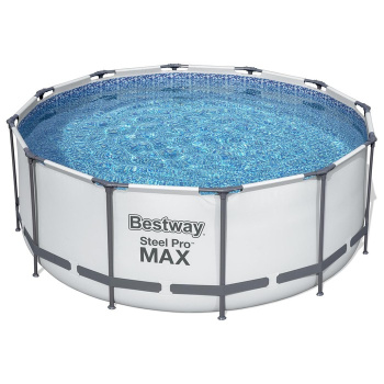Бассейн каркасный BESTWAY Steel Pro Мах, 366х366x122 см, 10250 л, фильтр-насос, лестница, тент Бассейн каркасный BESTWAY Steel Pro Мах, 366х366x122 см, 10250 л, фильтр-насос, лестница, тент