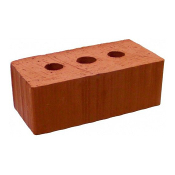 Кирпич 250х120х88 мм полуторный полнотелый, М-150, с тех.пустотами