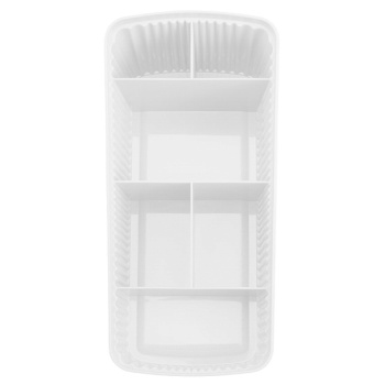 Органайзер пластм. "Velvet" 6 секций 240x117x106мм Белый арт.434256516 ("Бытпласт") *1/12