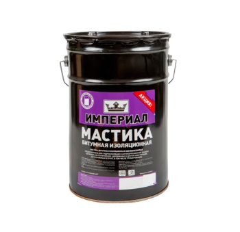 Мастика битумная 20 л ТехноНиколь Империал, гидроизоляционная Мастика битумная 20 л ТехноНиколь Империал, гидроизоляционная