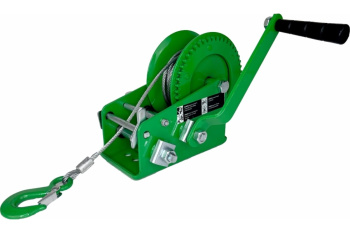 Лебедка ручная барабанная тяговая 1350 кг канат 10 м HW 1350 HITCH *1