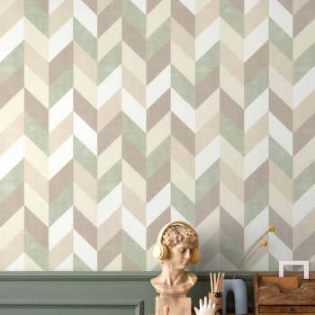 Обои флиз "Палитра" Lino (беж./зел.) HC72560-27  1,06*10м *1/8