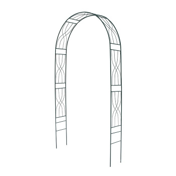 Арка садовая 230 х 120 х 27 см, разборная, металл, зелёная "Песочные часы" * 1
