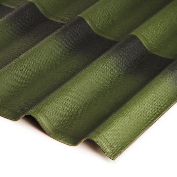 Черепица Ондулин 1950х960х3.3 мм, 1.9 м², зеленый