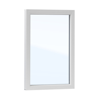 Окно ПВХ 700х1000 мм, глухое (размер без учета подрамного профиля 30мм) стеклопакет 1-кам, 24мм