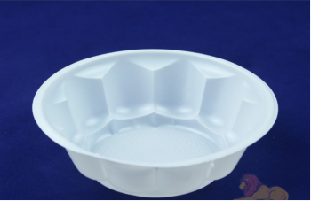 яяяОдноразовая тарелка (салатник) "Ромашка" d180мл белая (Чайковский) *100/4000