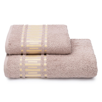 Полотенце махровое 70*130см Film reel цв.14-1305 бежевый 460гр/м2 ПЦ-3501-5766 *2/8