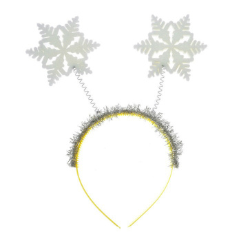 Карнавальный Ободок«2 Снежинки» поролон   3869668