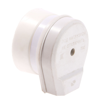 Розетка и вилка 3х- контактные д/электроплит (белая) РШ-ВШ 32А О/У 250В 2Р+РЕ UNIVersal 1235 *6/72