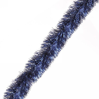 Мишура 2 м, 9 см, "Матовые искры", сапфир