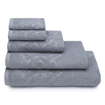 Полотенце махровое 30*60см Baldric цв.15-4307 серый 360гр/м2 ПТ-1301-05583 *10/60