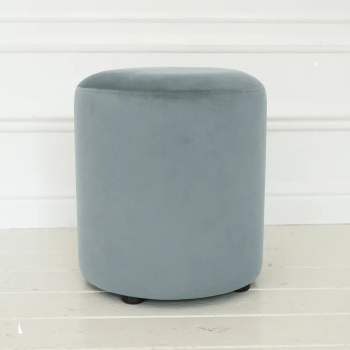 Пуф FORPOST, 40х45х40 см, бочка, микровелюр конфетти блю стоун, голубой
