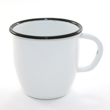 Кружка эмалированная 0,25л d70мм с деколью С-0102/4 *1/24